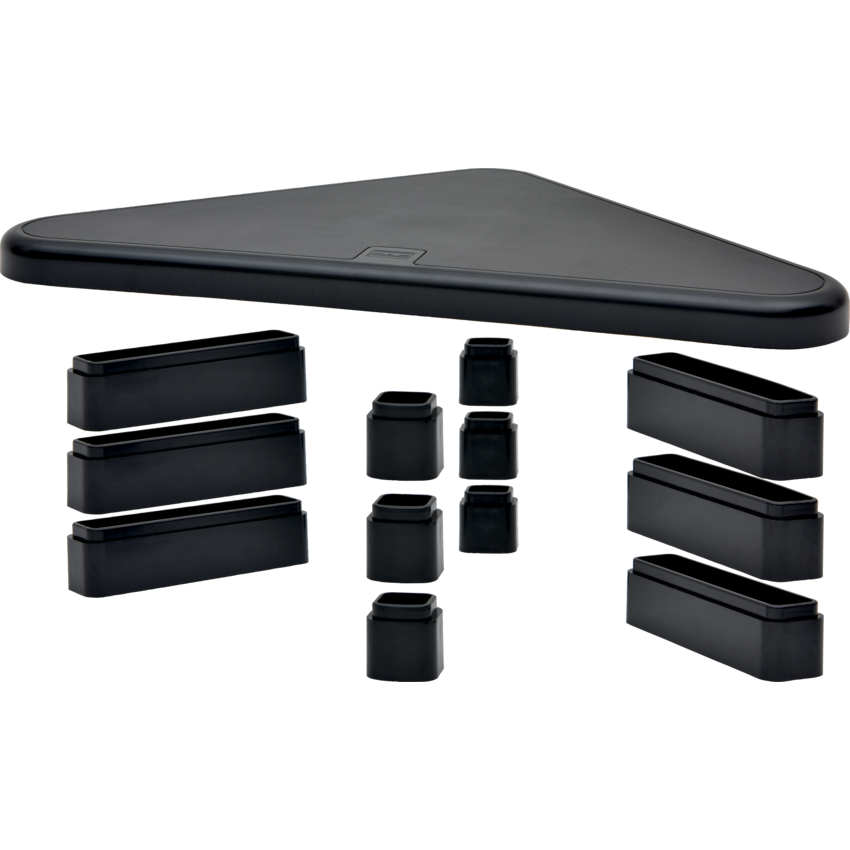 DAC® Height Adjustable Corner Monitor Stand Black