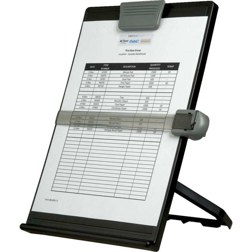 DAC® Euroholder Copyholder Black