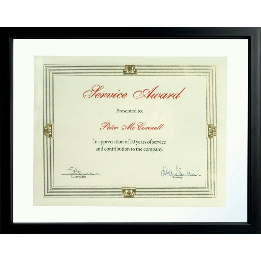 St. James® Awards and Recognition Floating Frame 15" x 12" Tuscan Black