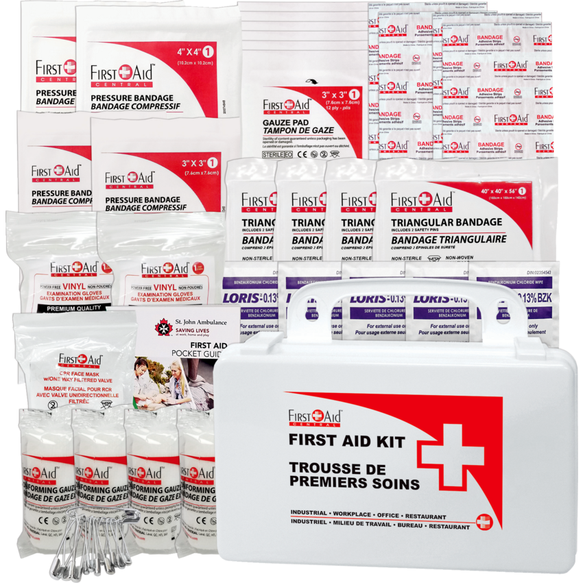 First Aid Central® Ontario Section 16 Transportation, Construction, Farm and Bush First Aid Kit
