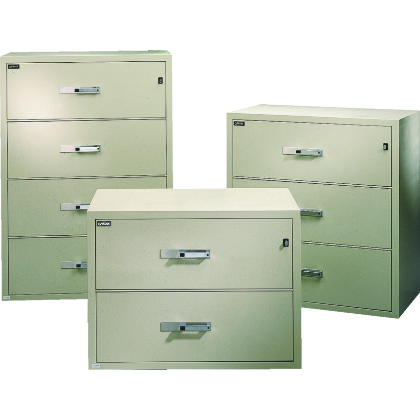 Gardex® Insulated Lateral Filing Cabinet 2-Drawer Beige