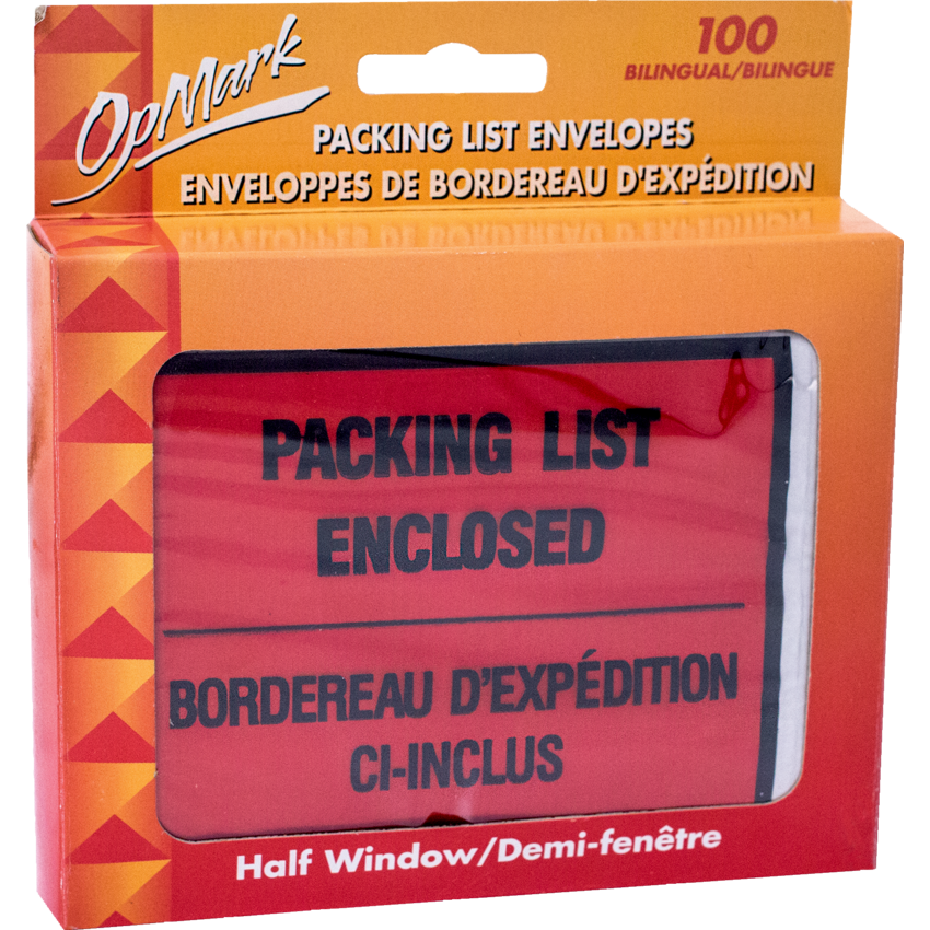 GEO Packing Slip Envelopes 4-1/2" x 5-1/2" 100/box