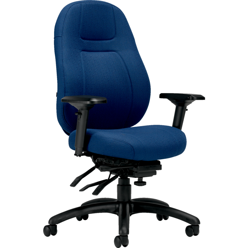 Basics® ObusForme® Elite Multi-Tilter Chair Medium Back Petite Seat Fusion Fabric Cobalt
