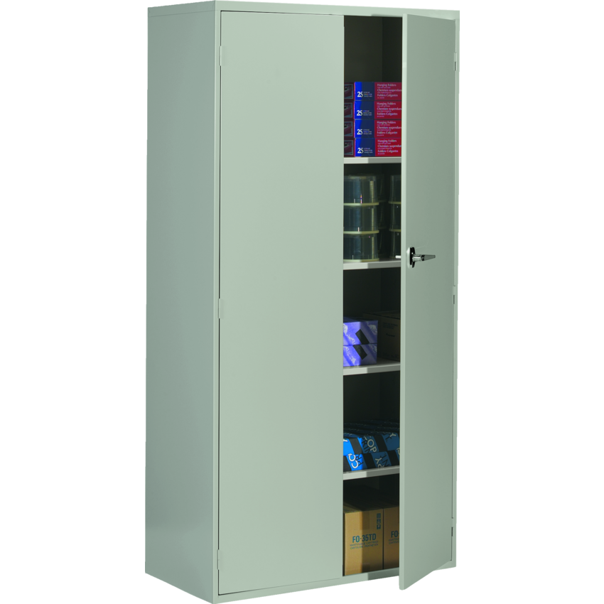 Global® Fileworks® Storage Cabinet 36" x 18" x 72" Grey