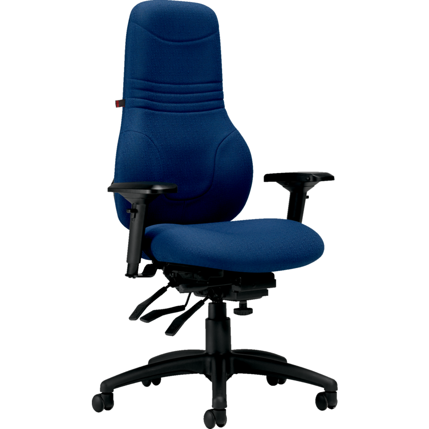 Basics® Ergo Boss™ Multi-Tilter Chair Executive Back Standard Seat Fusion Fabric Cobalt