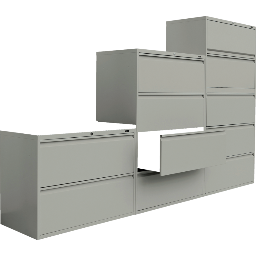 Offices to Go® Lateral File Cabinet 4-Drawer Grey