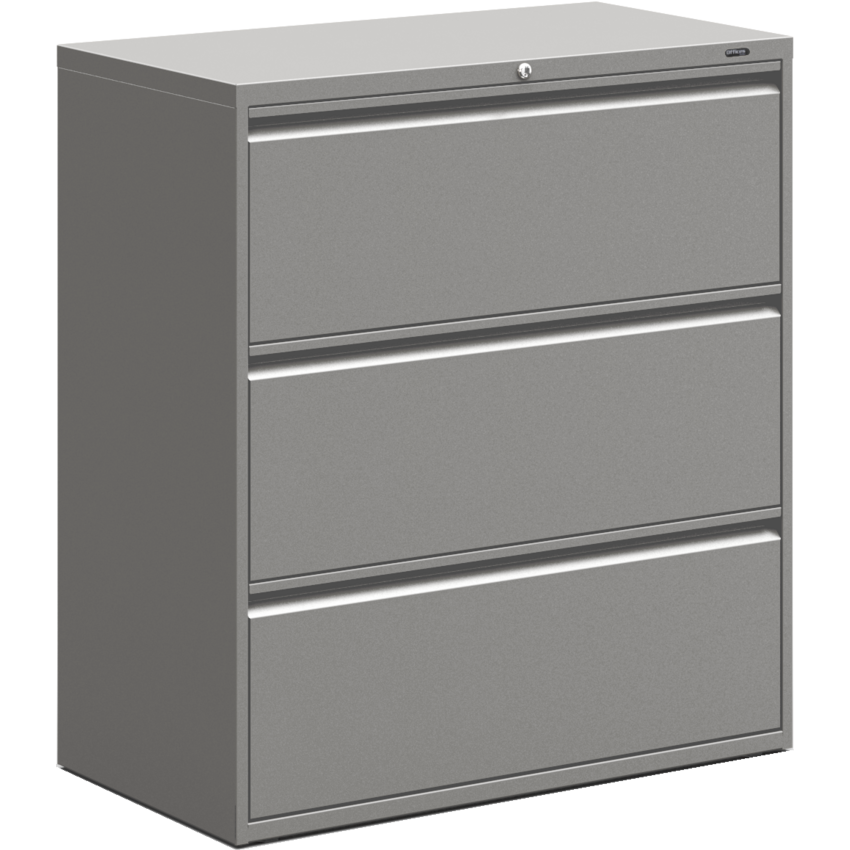 Offices to Go® Lateral File Cabinet 3-Drawer Grey