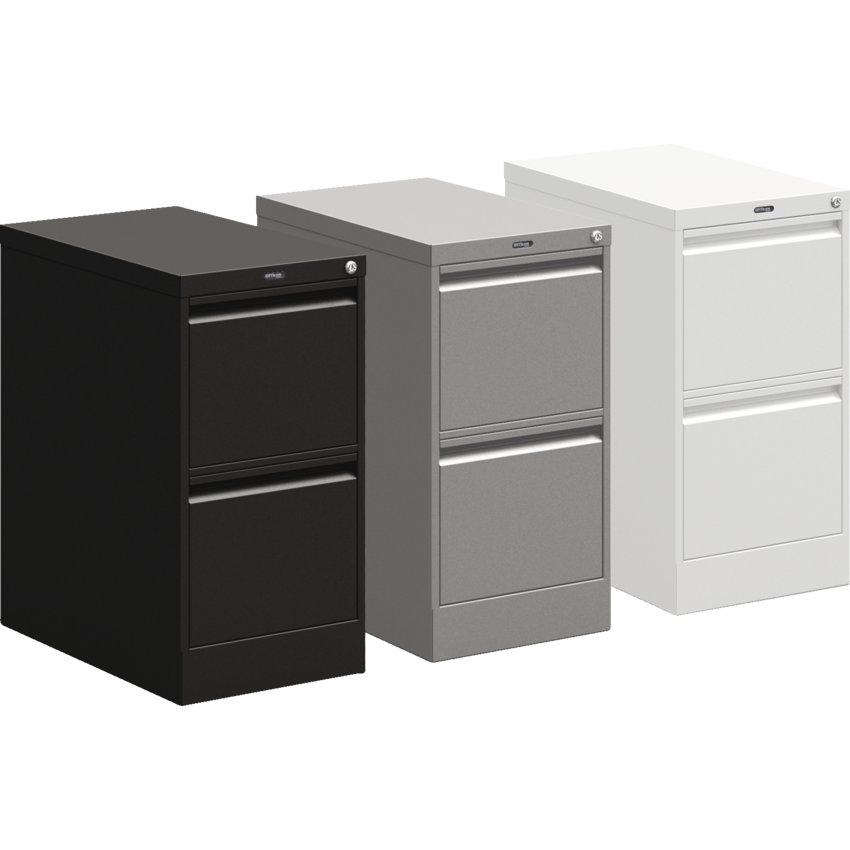 Offices to Go Vertical File 2-Drawer Letter Black
