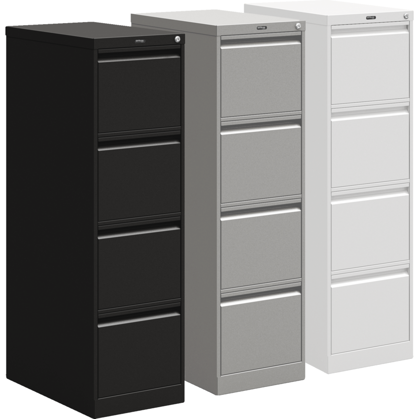 Offices to Go Vertical File 4-Drawer Letter Black