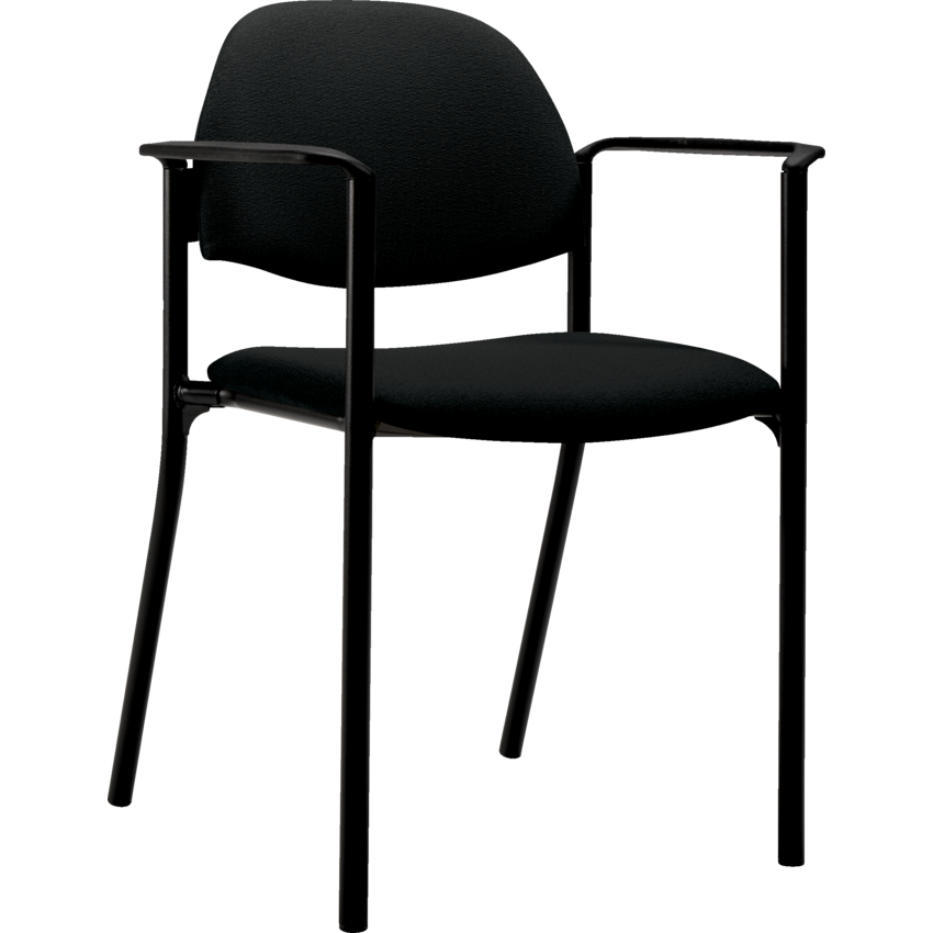 Global® Comet™ Stacking Chair with Arms Sprinkle Black
