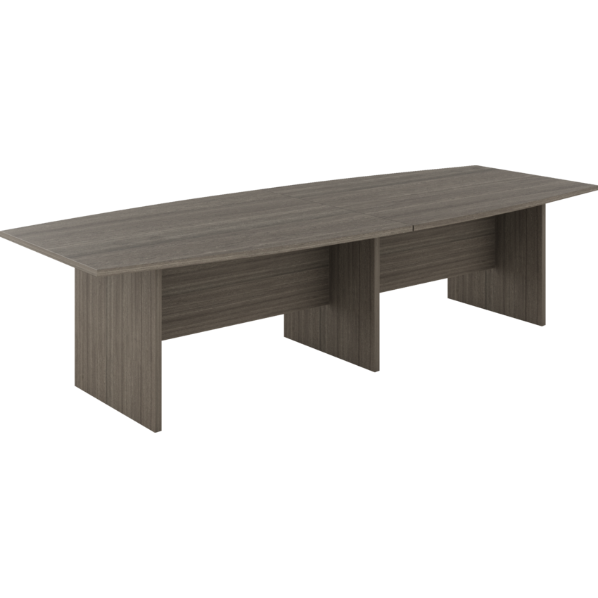 Offices To Go® Newland™ Boardroom Table 2 Pc Boat Shaped 120'W x 48"D x 29"H Absolute Acajou finish