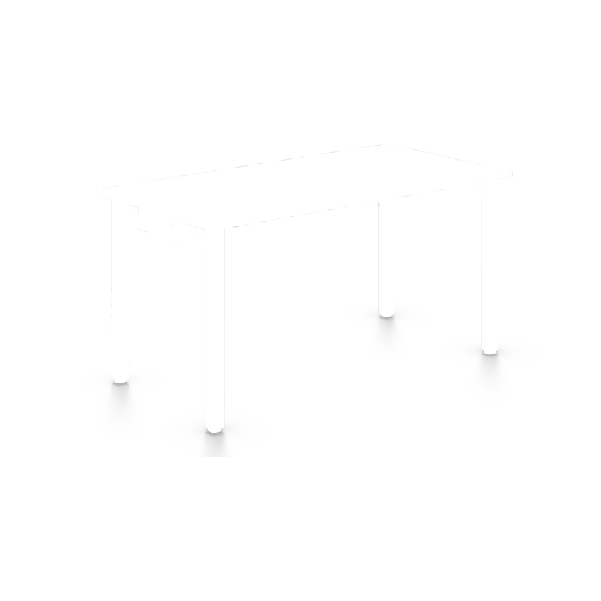 Offices to Go® Newland™ Table Desk 60"W x 29-7/10"D x 29-3/5"H Noce Grigio finish