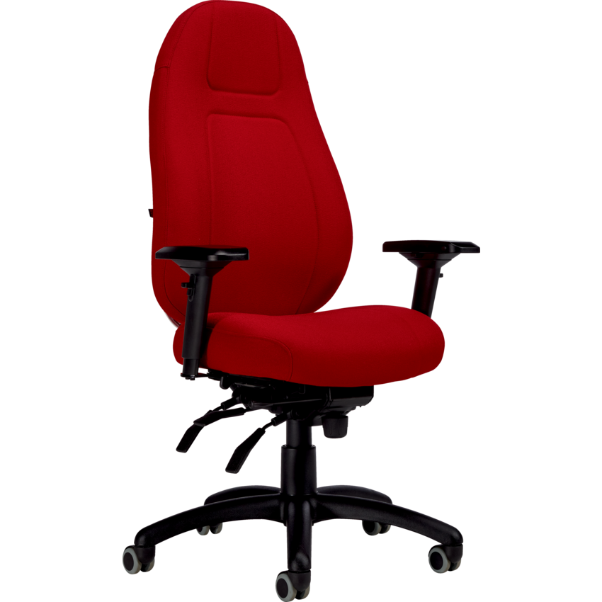 Basics® ObusForme® Elite Heavy Duty Multi-Tilter High Back Fusion Fabric Chair Poppy