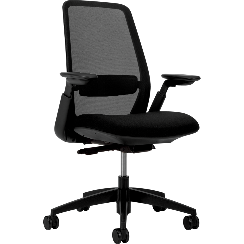 Offices to Go® TL Synchro-Tilter Mesh Chair Fusion Fabric Carbon