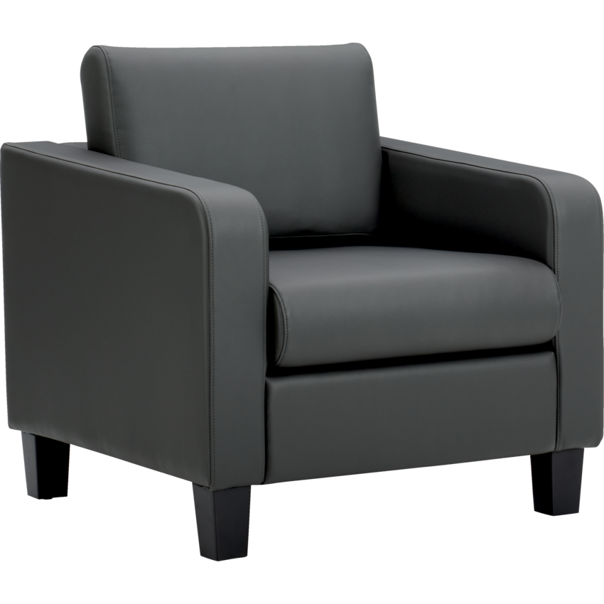 Offices to Go® Suburb Sofa Series Club Chair LuxPlus fabric Charcoal