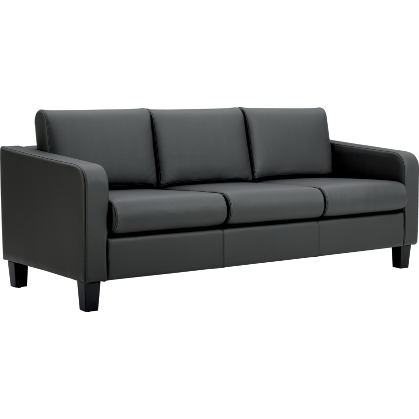 Offices to Go® Suburb Sofa Series 3-Seater Sofa LuxPlus fabric Charcoal