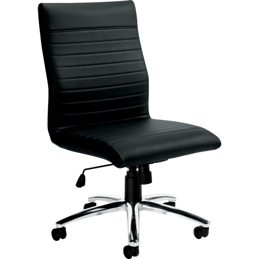 Offices to Go® Ultra Tilter Chair High Back Fabric LuxPlus Armless Black