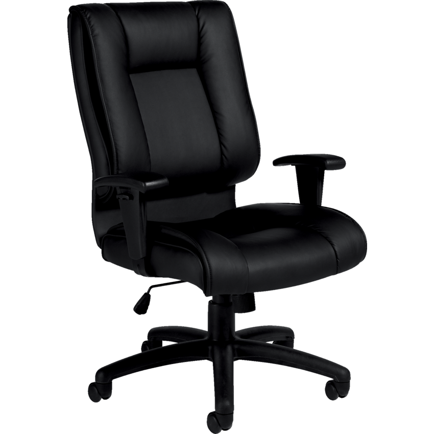 Offices to Go Ashmont High Back Tilter Chair Bonded Leather Black