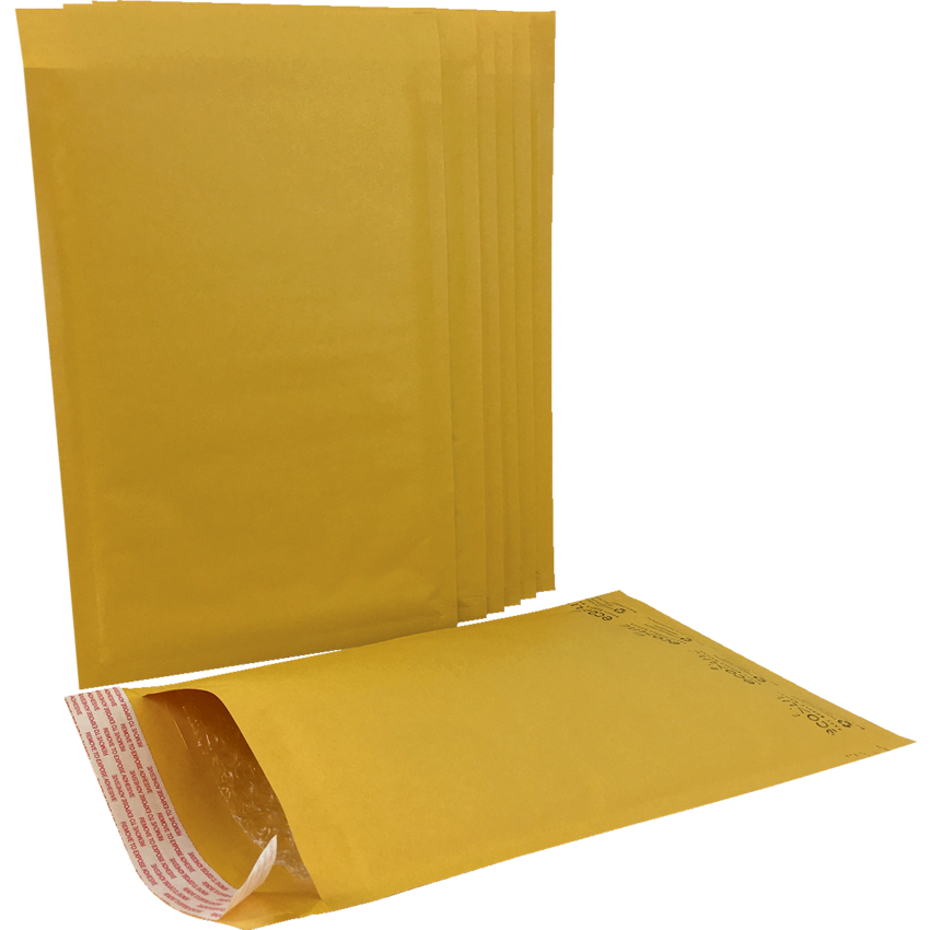 EcoLite Cushioned Mailers #3 8-1/4" x 13-1/2" Golden Kraft 100/box