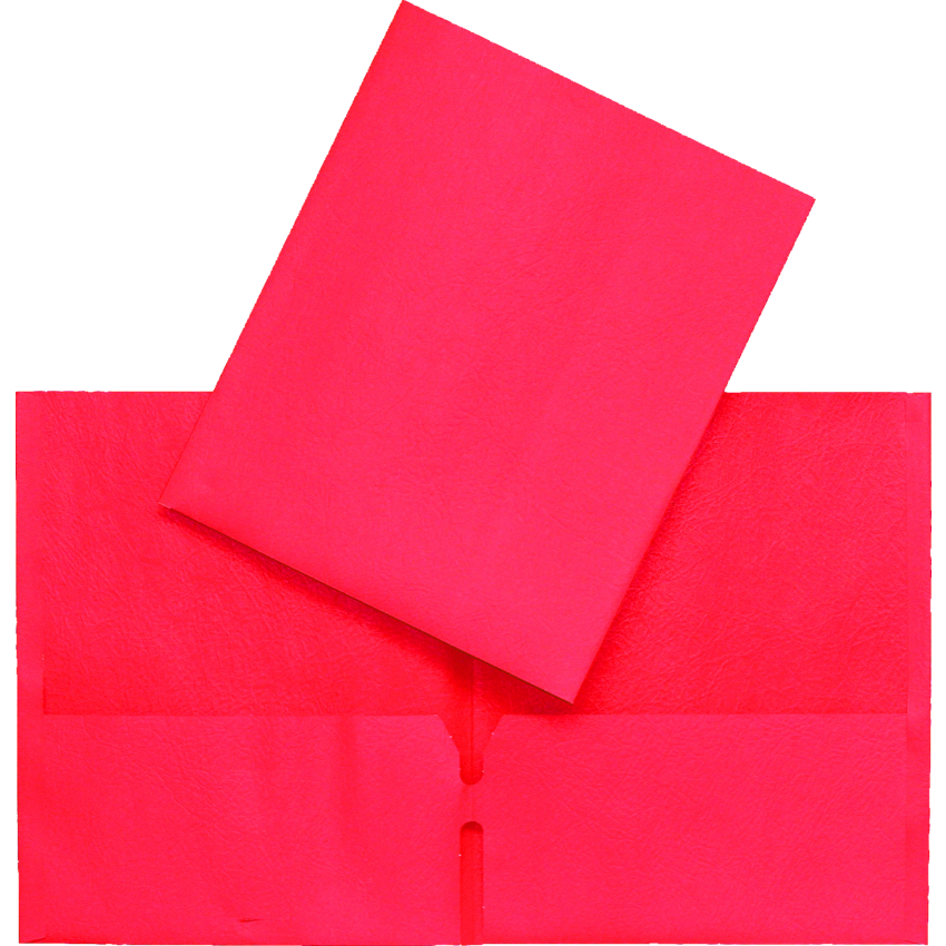 Hilroy Twin Pocket Portfolio 11-3/4" x 9-1/2" Red