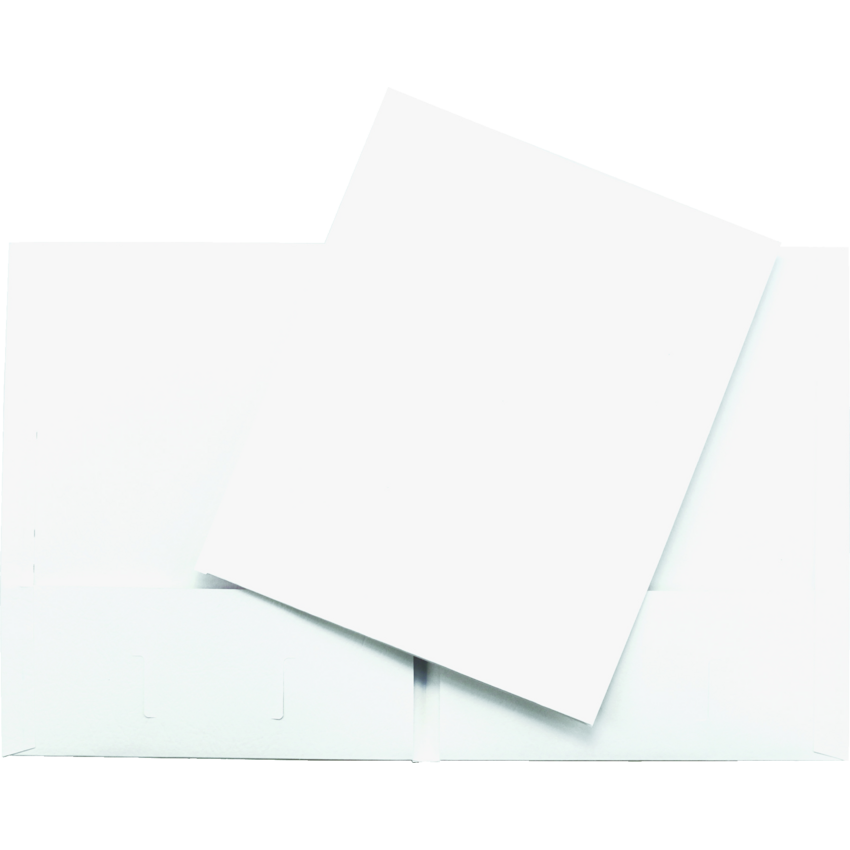 Hilroy Twin Pocket Portfolio 11-3/4" x 9-1/2" White