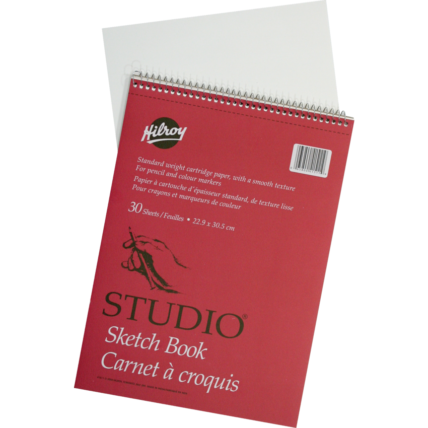 Hilroy Studio® Sketch Book 9" x 12" 30 sheets/pad