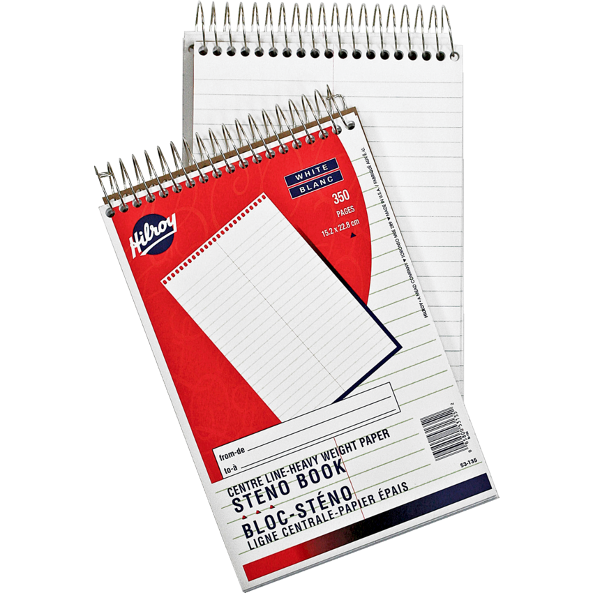 Hilroy Steno Book Top Bound 6" x 9" 350 pages