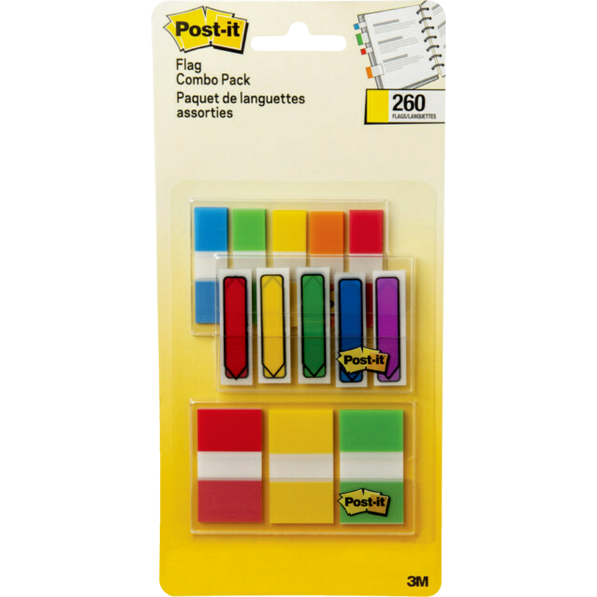 Post-it® Flags Value Pack Assorted Colours 13 dispensers/pkg