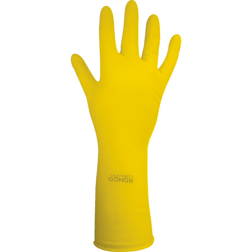 RONCO Light-Fit™ Gloves Latex Large Yellow 12 pairs/pkg