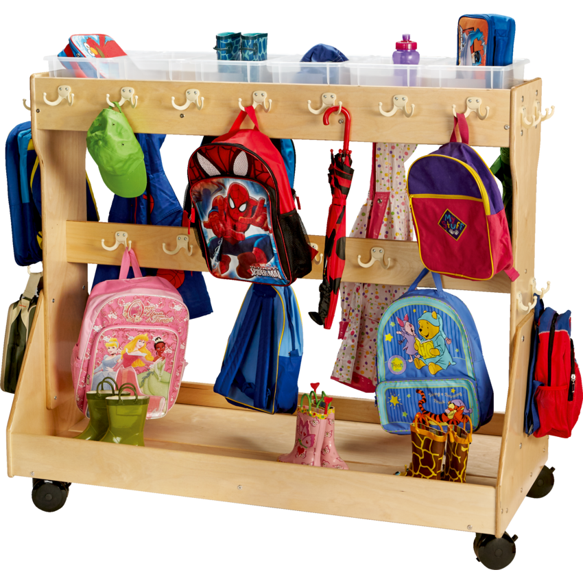 Jonti-Craft® Mobile Backpack Cart 55"W x 27"D x 50"H