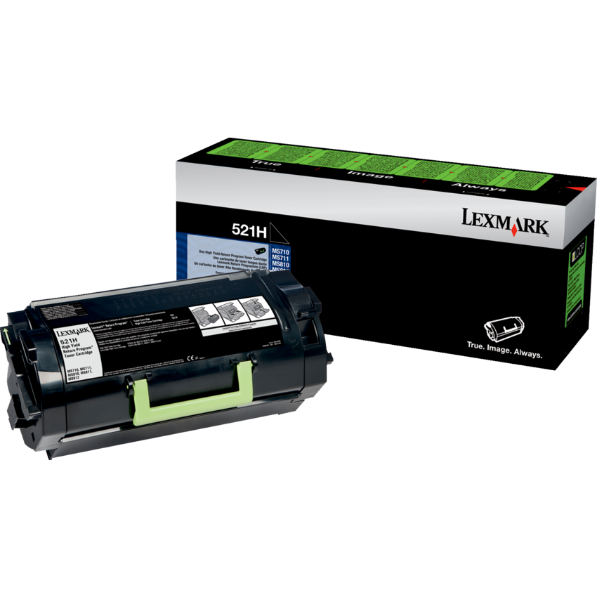Lexmark® Laser Cartridge High Yield Return Program 521H Black