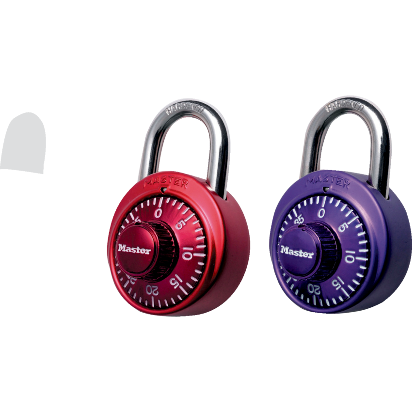 Master Lock® Standard Combination Lock Assorted Metallic Colours