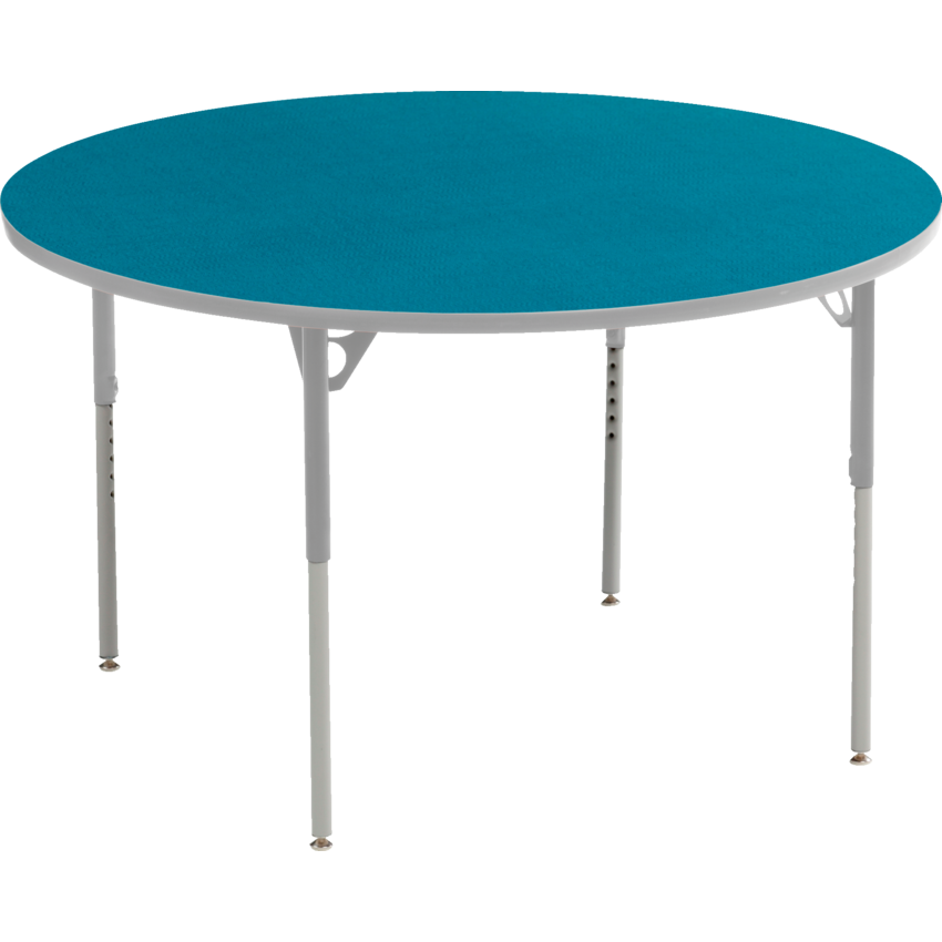 Mitybilt Aktivity Collaborative Learning Round Tables 48" Diameter Blueberry/Silver