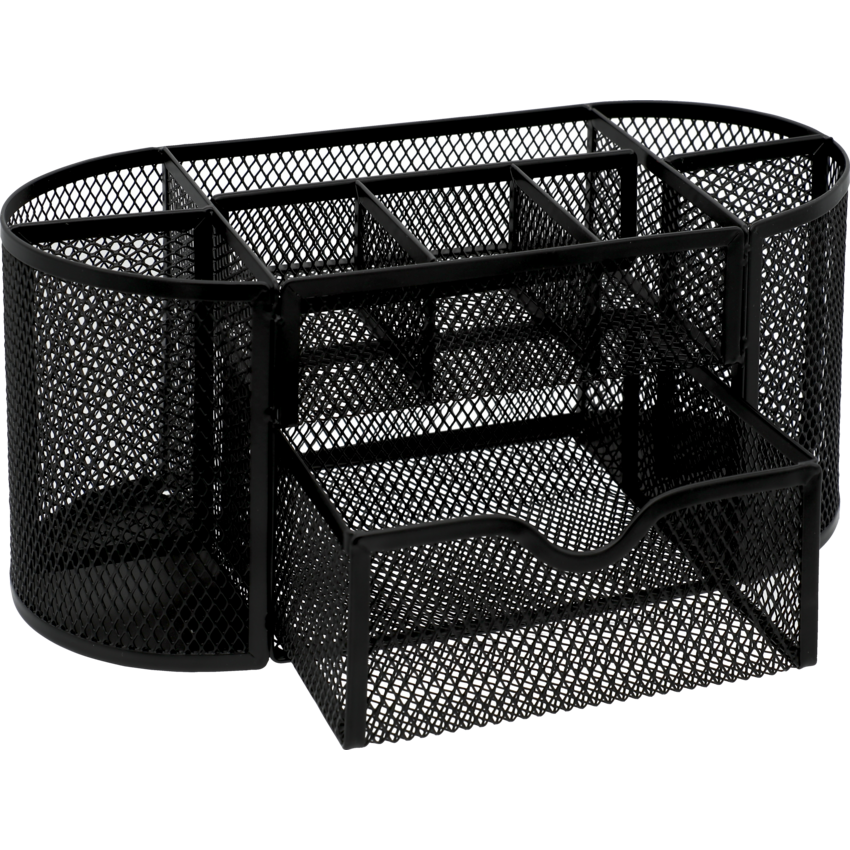 Merangue Oval Mesh Organizer Black