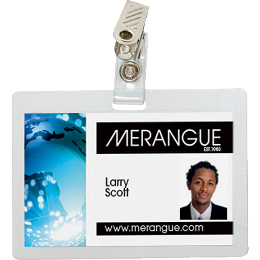 Merangue Self-Laminating ID Tags 4" x 2-1/2" 6/pkg