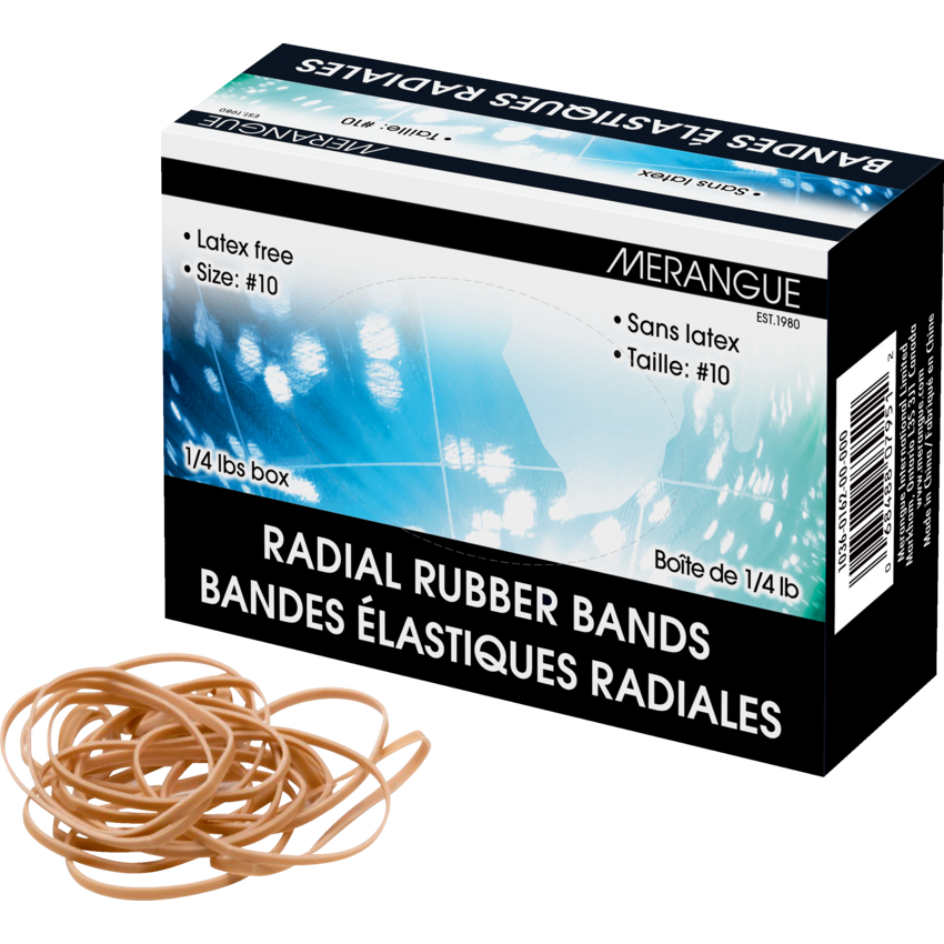 Merangue Latex-Free Rubber Bands #10 1/4 lb