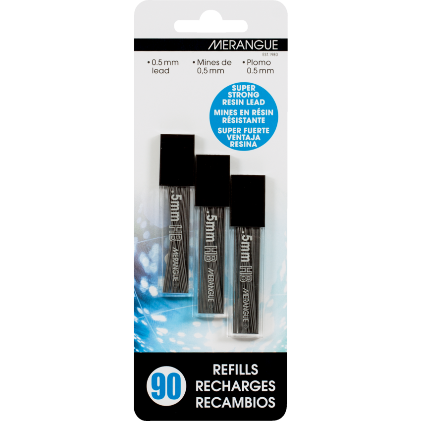 Merangue Pencil Leads 0.5 mm HB 30 leads/pkg 3/pkg