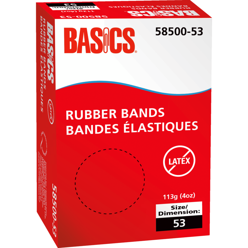 Basics® Latex-Free Rubber Bands Assorted 4 oz