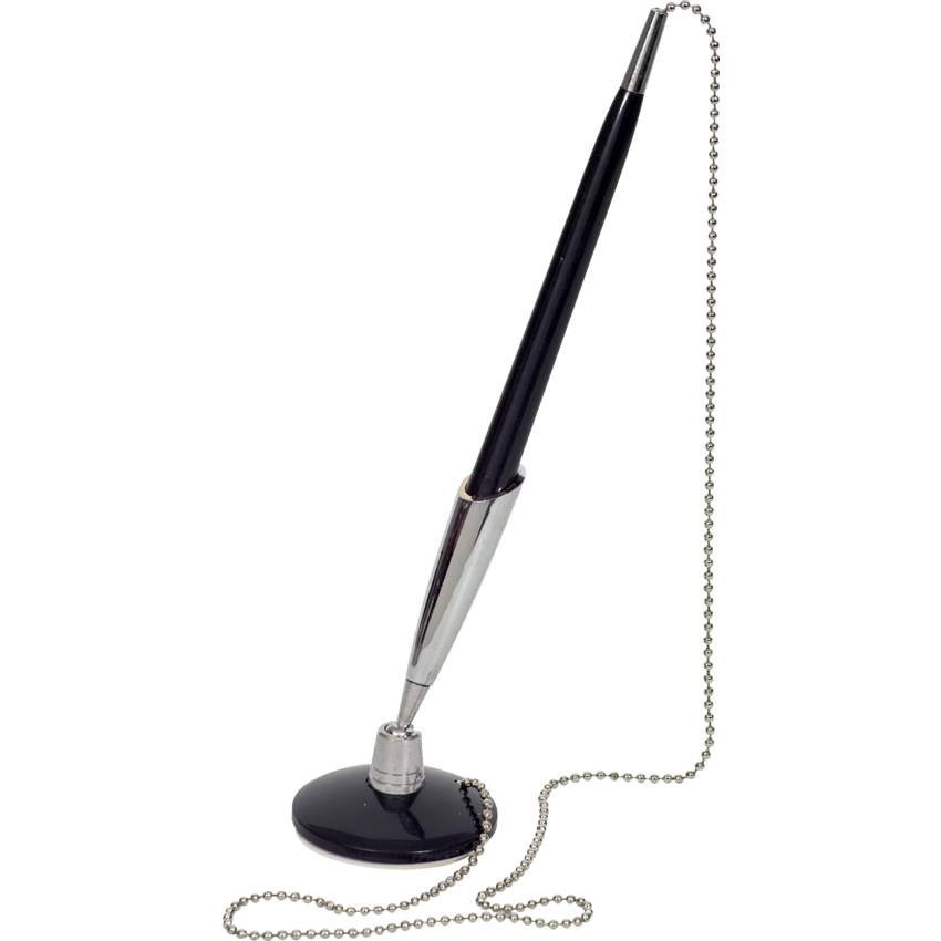 Merangue Stay Put Security Pen with Chain & Base