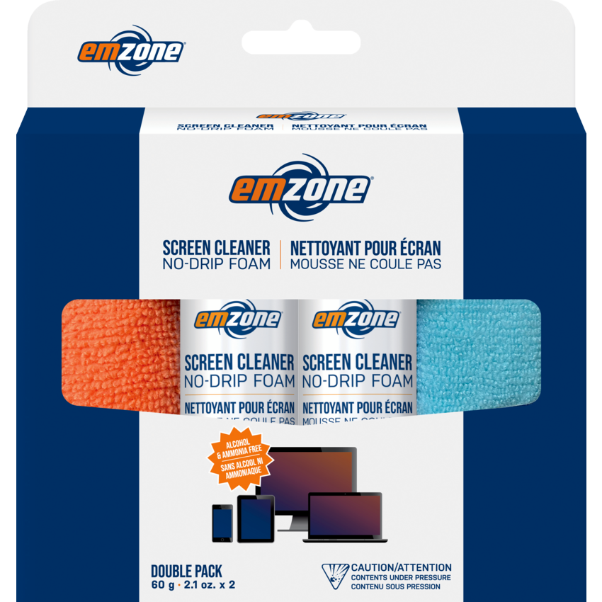 emzone LCD, LED & Plasma Screen Cleaner Foam Kit