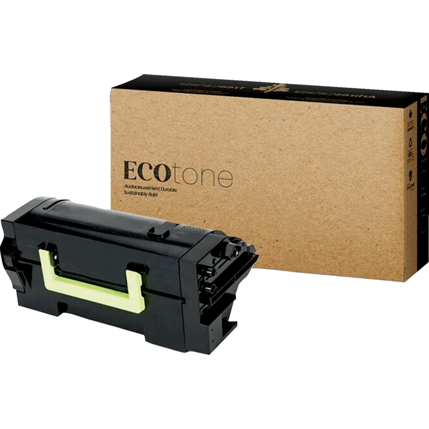 EcoTone® Remanufactured Laser Cartridge (Lex 58D1H00) Black