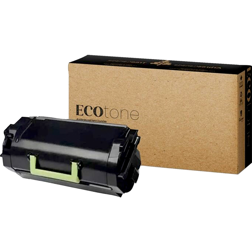 EcoTone® Remanufactured Laser Cartridge (Lex 52D1H00, 521H) Black