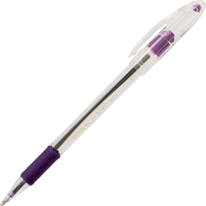 Pentel® R.S.V.P.® Ball Point Pen Medium Point Violet 12/box