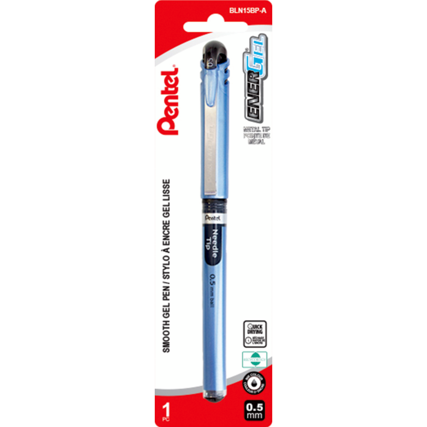 Pentel® EnerGel® Stick Gel Roller Pen 0.5 mm Black