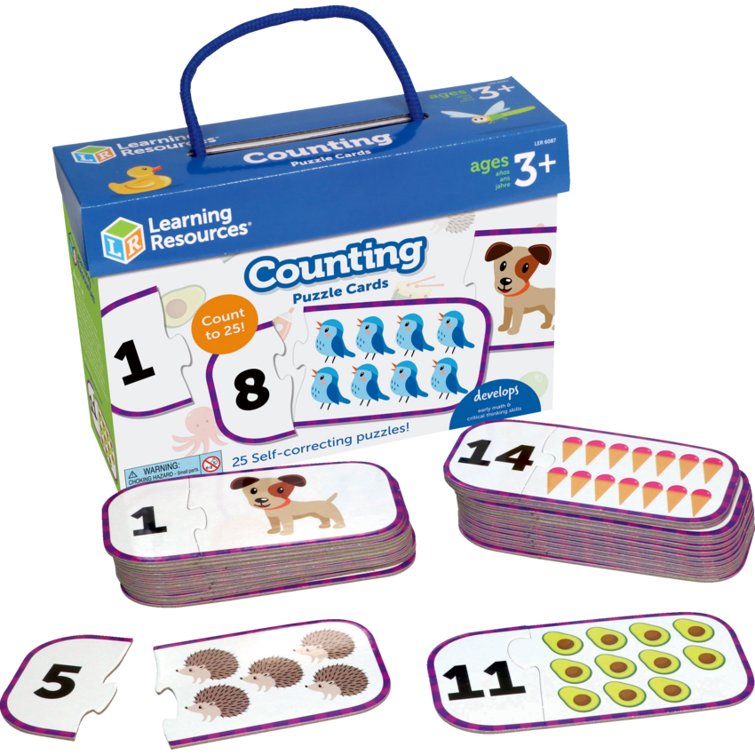 Learning Resources® Puzzle Cards Counting