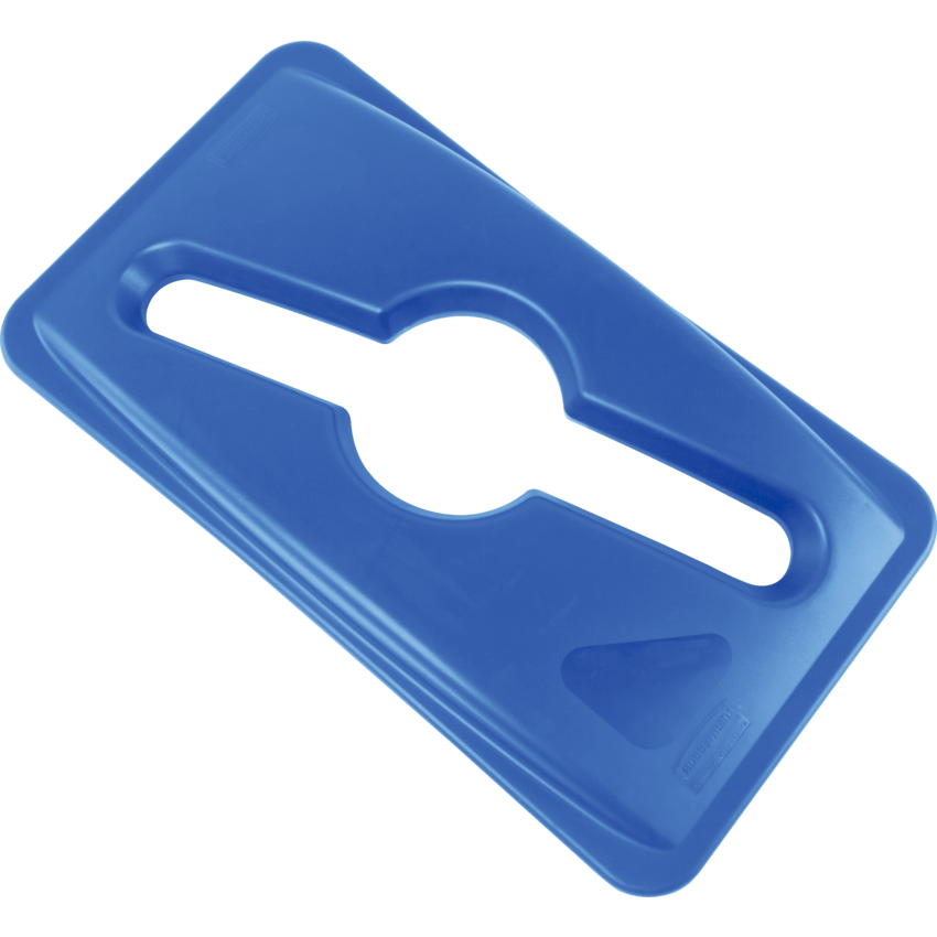 Rubbermaid® Slim Jim® Recycling Container Top with Hole Blue