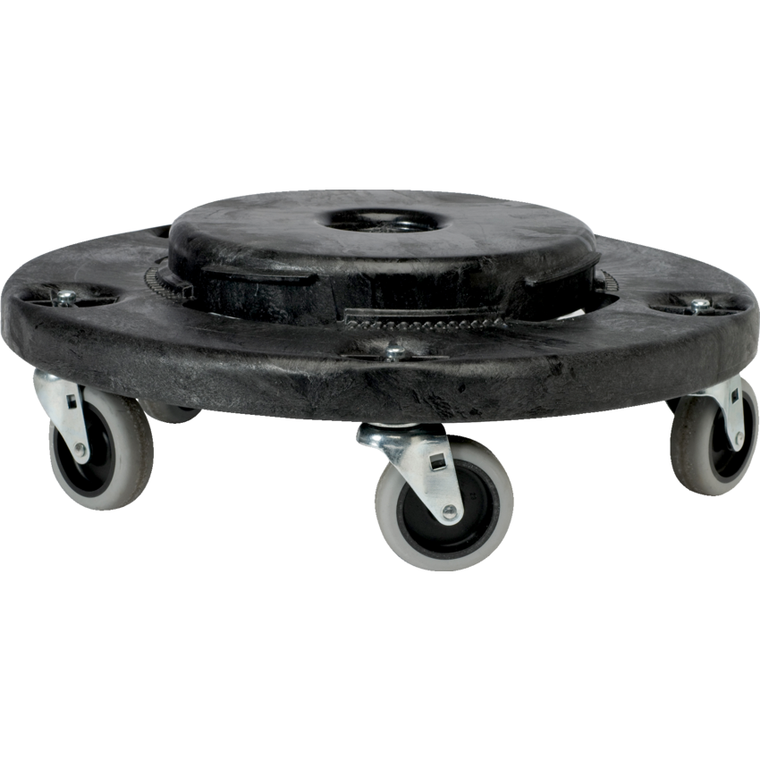 Rubbermaid® Brute® Container Accessories Round Dolly Black