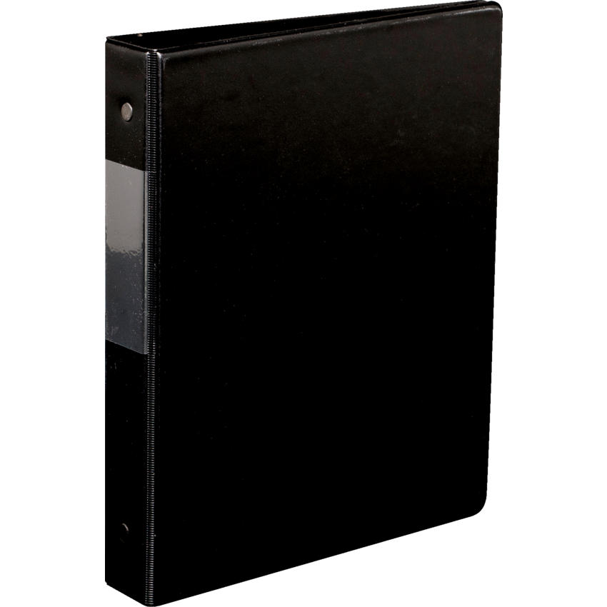 Davis Group® Note Size Round Ring Binder 9-1/2x6" - 1" Capacity Black