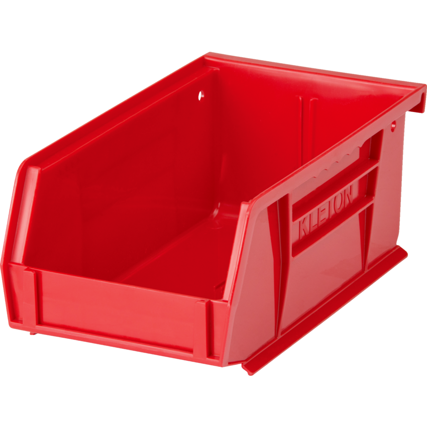 Kleton® Stack and Hang Bin 4-1/8"W x 7-3/8"D x 3"H Red