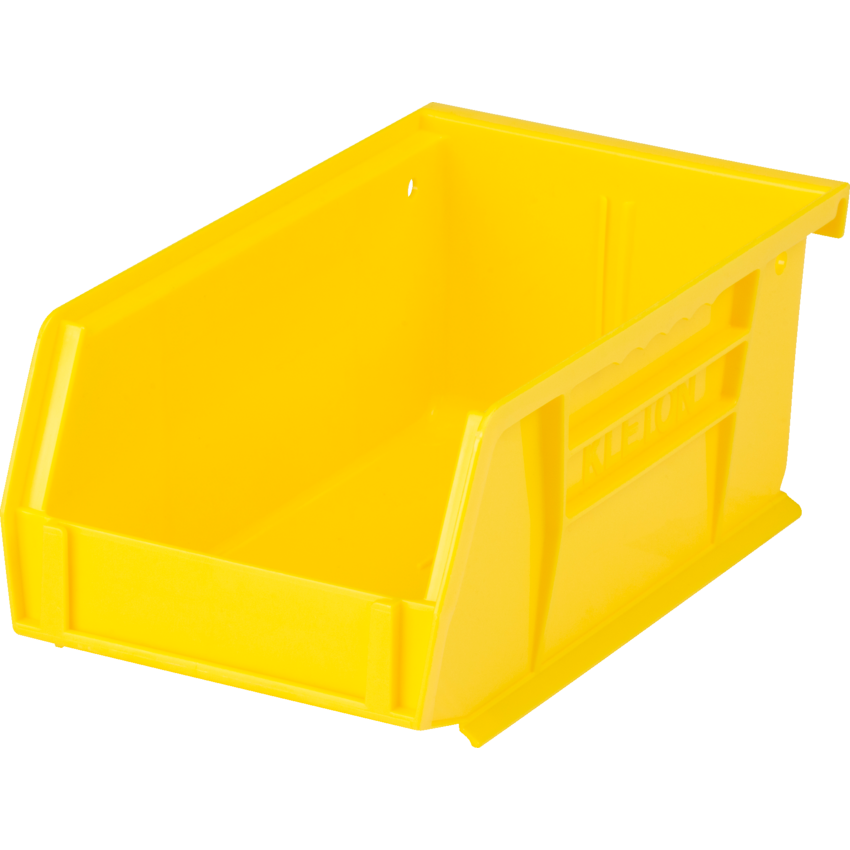Kleton® Stack and Hang Bin 4-1/8"W x  7-3/8"D x 3"H Yellow